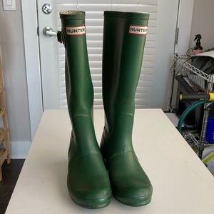 Hunter Green Tall Boots - Size 7